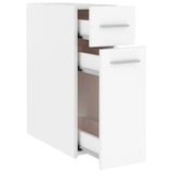 Apothecary Cabinet White 20x45.5x60 cm Engineered Wood - Rear View