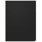 Apothecary Cabinet Black 20x45.5x60 cm Engineered Wood