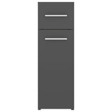 Apothecary Cabinet Grey 20x45.5x60 cm Engineered Wood - Rear View