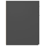 Apothecary Cabinet Grey 20x45.5x60 cm Engineered Wood