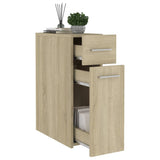 Apothecary Cabinet Sonoma Oak 20x45.5x60 cm Engineered Wood - Top-Down View