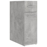 Apothecary Cabinet Concrete Grey 20x45.5x60 cm Engineered Wood - Front View