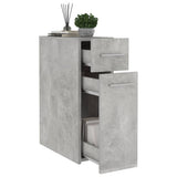 Apothecary Cabinet Concrete Grey 20x45.5x60 cm Engineered Wood - Top-Down View