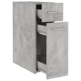 Apothecary Cabinet Concrete Grey 20x45.5x60 cm Engineered Wood - 45-Degree Angle