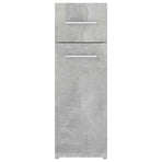 Apothecary Cabinet Concrete Grey 20x45.5x60 cm Engineered Wood