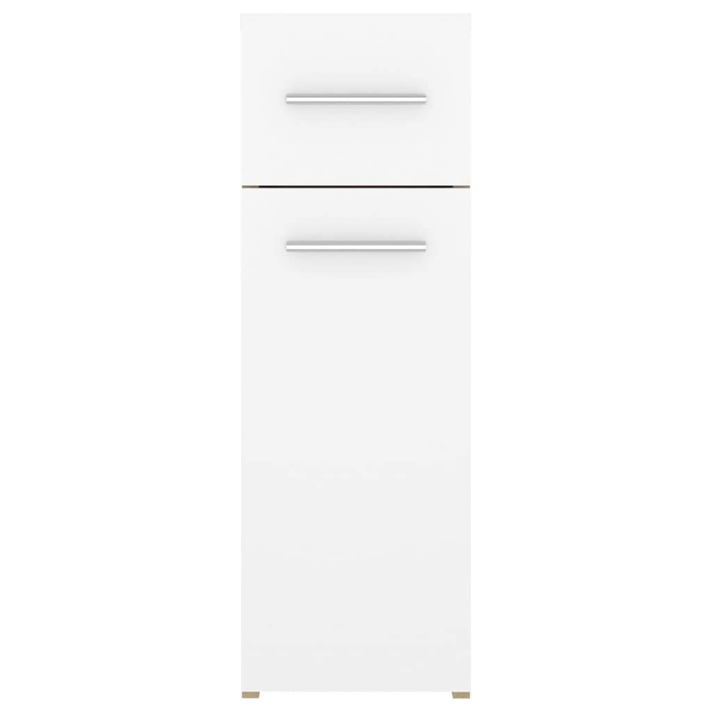 Apothecary Cabinet White and Sonoma Oak 20x45.5x60 cm Engineered Wood