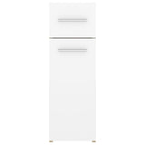 Apothecary Cabinet White and Sonoma Oak 20x45.5x60 cm Engineered Wood - Rear View