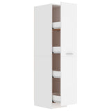 Apothecary Cabinet White 30x42.5x150 cm Engineered Wood - Front View