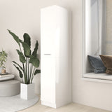 Apothecary Cabinet White 30x42.5x150 cm Engineered Wood - Side View