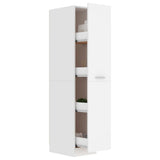 Apothecary Cabinet White 30x42.5x150 cm Engineered Wood