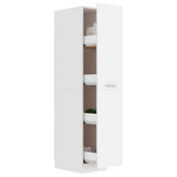 Apothecary Cabinet White 30x42.5x150 cm Engineered Wood - Top-Down View