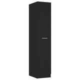 Apothecary Cabinet Black 30x42.5x150 cm Engineered Wood