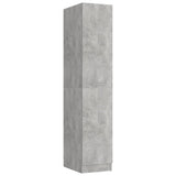 Apothecary Cabinet Concrete Grey 30x42.5x150 cm Engineered Wood