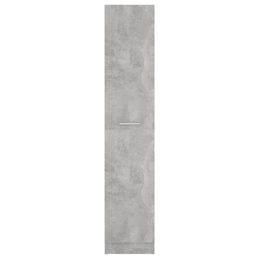Apothecary Cabinet Concrete Grey 30x42.5x150 cm Engineered Wood