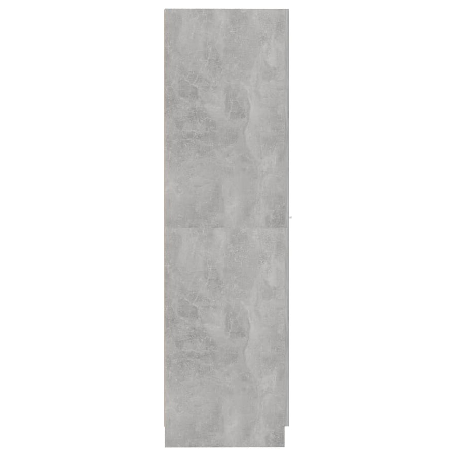 Apothecary Cabinet Concrete Grey 30x42.5x150 cm Engineered Wood