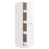Apothecary Cabinet High Gloss White 30x42.5x150 cm Engineered Wood - Front View