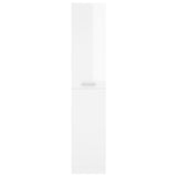 Apothecary Cabinet High Gloss White 30x42.5x150 cm Engineered Wood