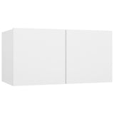Hanging TV Cabinets 2 pcs White 60x30x30 cm