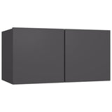 Hanging TV Cabinet Grey 60x30x30 cm
