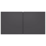 Hanging TV Cabinet Grey 60x30x30 cm - Top-Down View