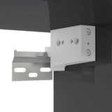 Hanging TV Cabinets 2 pcs High Gloss Grey 60x30x30 cm - Low Angle