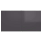 Hanging TV Cabinets 3 pcs High Gloss Grey 60x30x30 cm