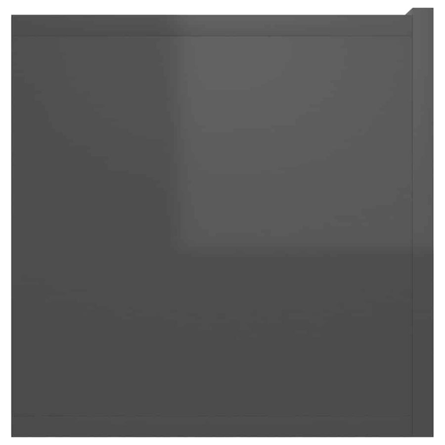 Hanging TV Cabinets 3 pcs High Gloss Grey 60x30x30 cm
