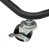 3-Tier Trolley Black 43x34x79 cm Steel - Rear View