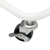 3-Tier Trolley White 43x34x79 cm Steel - Rear View