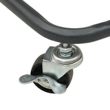 3-Tier Trolley Anthracite 43x34x79 cm Steel - Rear View