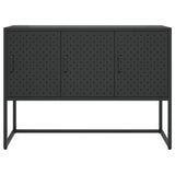Sideboard Black 105x35x75 cm Steel