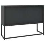 Sideboard Black 105x35x75 cm Steel