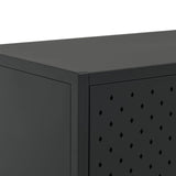 Sideboard Black 105x35x75 cm Steel - Low Angle