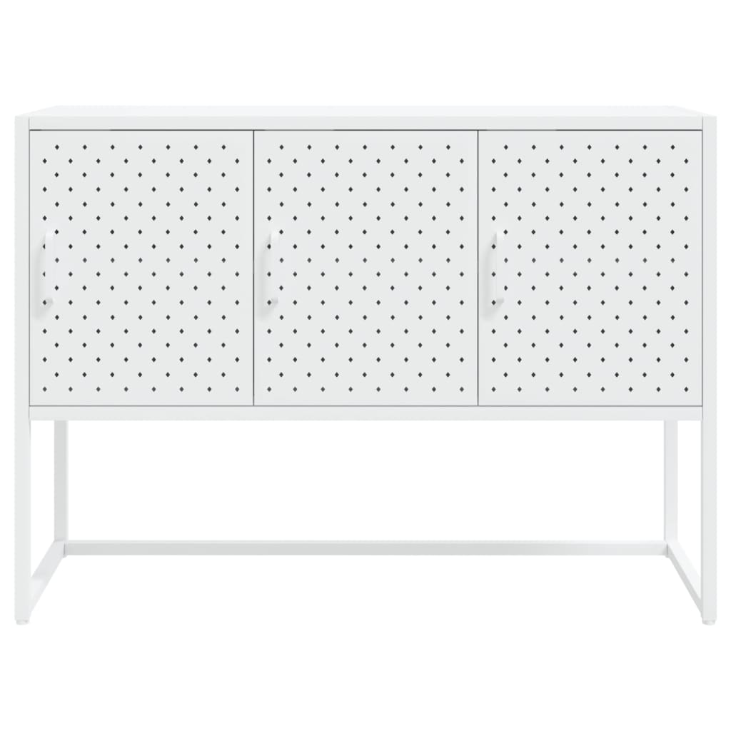 Sideboard White 105x35x75 cm Steel