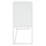 Sideboard White 105x35x75 cm Steel - Rear View