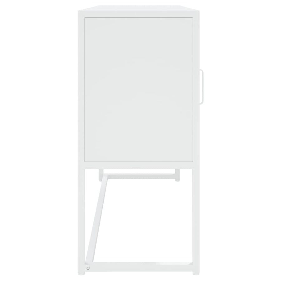 Sideboard White 105x35x75 cm Steel