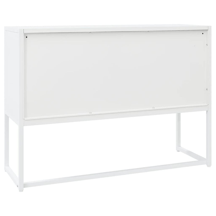 Sideboard White 105x35x75 cm Steel