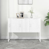 Sideboard White 105x35x75 cm Steel