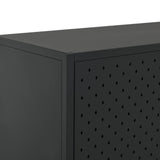 Highboard Black 80x35x135 cm Steel - Extra Image