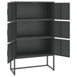Highboard Anthracite 80x35x135 cm Steel - Top-Down View
