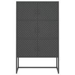 Highboard Anthracite 80x35x135 cm Steel