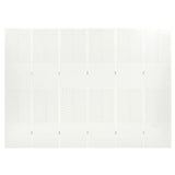 6-Panel Room Divider White 240x180 cm Steel