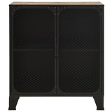 Storage Cabinet Rustic Brown 72x36x82 cm Metal and MDF