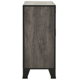 Storage Cabinet Grey 72x36x82 cm Metal and MDF - Top-Down View