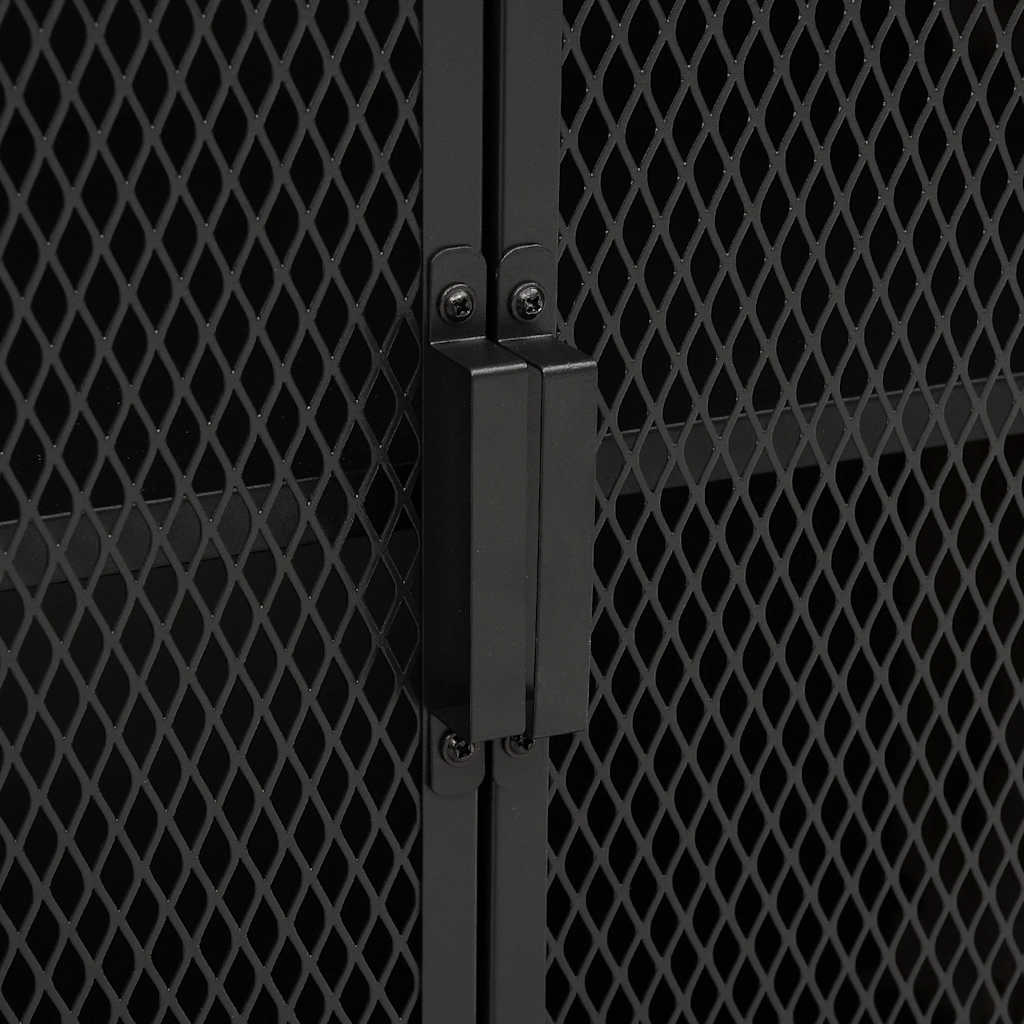 Storage Cabinet Grey 72x36x82 cm Metal and MDF