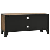 TV Cabinet Rustic Brown 105x36x47 cm Metal and MDF - 45-Degree Angle