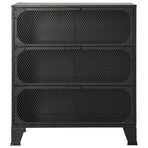 Storage Cabinet Grey 72x36x82 cm Metal and MDF