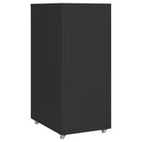 Mobile File Cabinet Black 28x41x69 cm Metal - Top-Down View