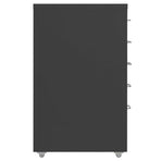 Mobile File Cabinet Anthracite 28x41x69 cm Metal