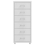 Mobile File Cabinet Grey 28x41x69 cm Metal